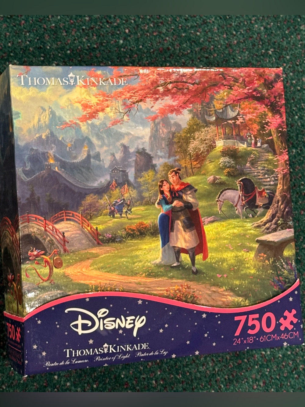 Disney Thomas Kinkade new sealed in box 750 piece puzzle Mulan